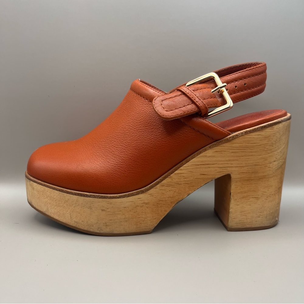 Charlotte Stone Bonnie Orange Platforms